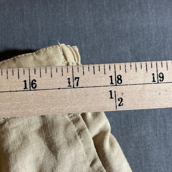 Godbody Linen Pants Mens Size‎ XL Tan Straight Leg Pleated Front Vacation Resort - Picture 11 of 11